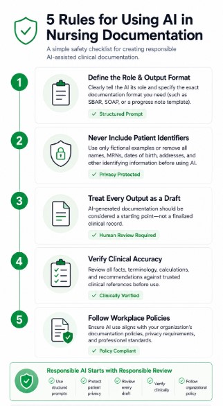 safe chatgpt prompt checklist for nurses