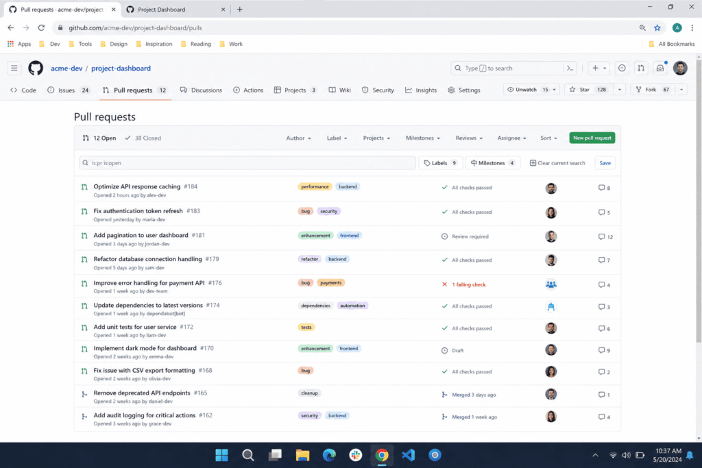 Tracking sheet for scoring ChatGPT code review prompts