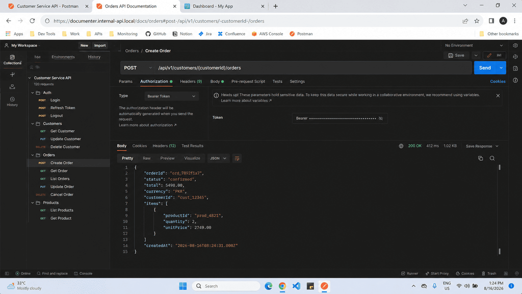 sample REST API endpoint used to test ChatGPT prompts for API documentation